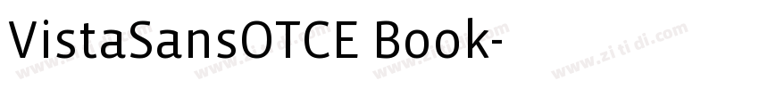 VistaSansOTCE Book字体转换